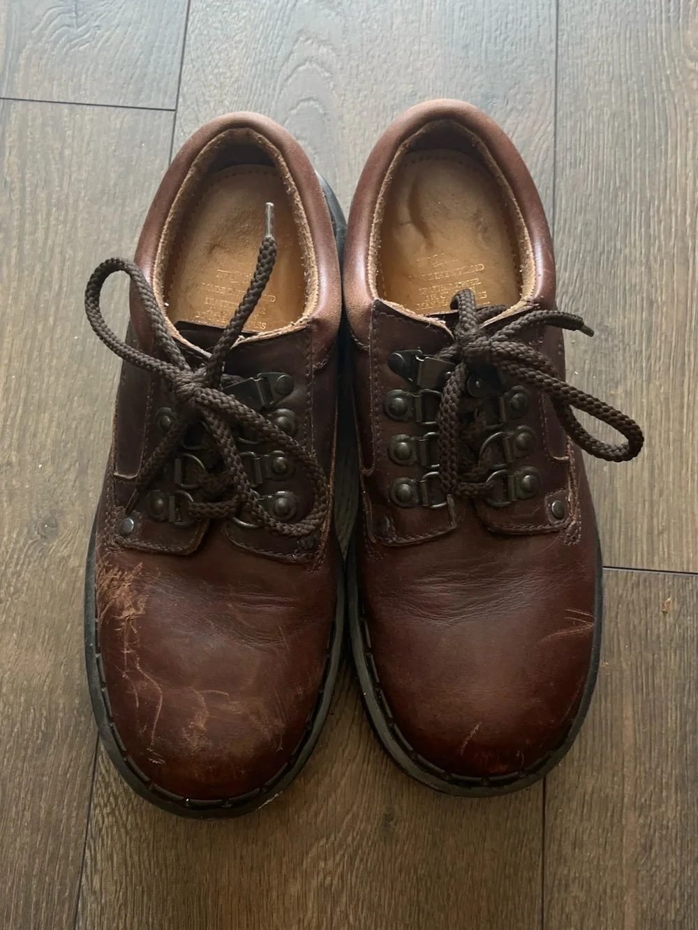 Vintage Dr. Martens Chunky Platform Leather Oxfords Shoes